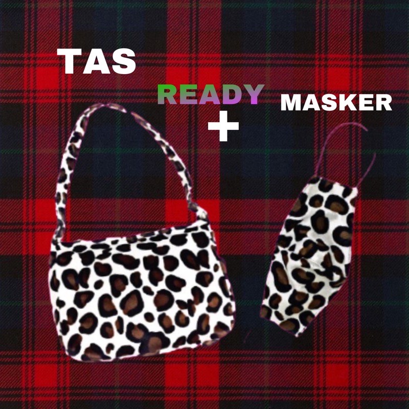 TAS LEOPARD HANDBAG LEOPARD HOBO LEOPARD tas animal Masker leopard shoulderbag shoulder bag