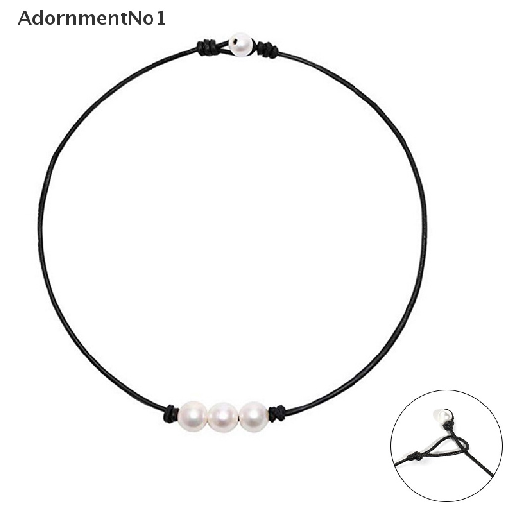 (AdornmentNo1) 4 Pcs / Set Kalung Choker + Anting Tusuk + Gelang Tangan + Mutiara + Kerang Laut Bohemian Untuk Wanita / Pantai