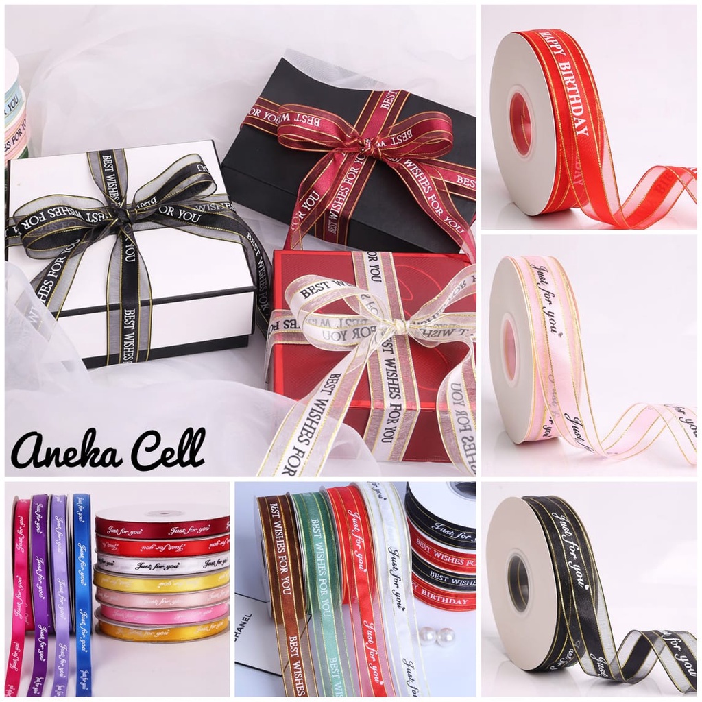 

Pita Satin Organza Buket Bunga Hadiah Kado Hampers Souvenir | Pita Tali Ribbon Kue dan Bunga Ecer 1 Meter