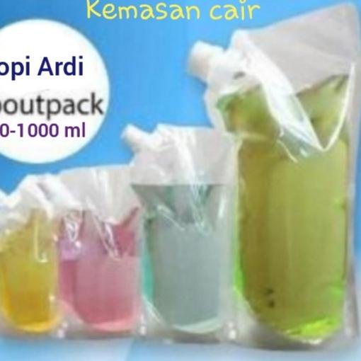 Kemasan Standing pouch cair 1000 ml Spoutpack