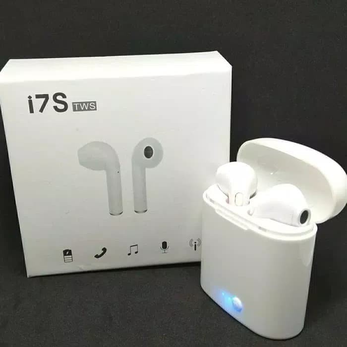 HEADSET HANDSFREE BLUETOOTH I7S DOUBLE SPORT TRUE WIRELESS TWS EARPHONE