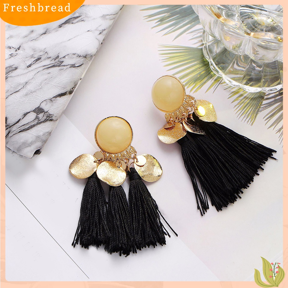 [TERLARIS]Bohemian Women Tassel Dangle Drop Ear Stud Statement Party Earrings Jewelry