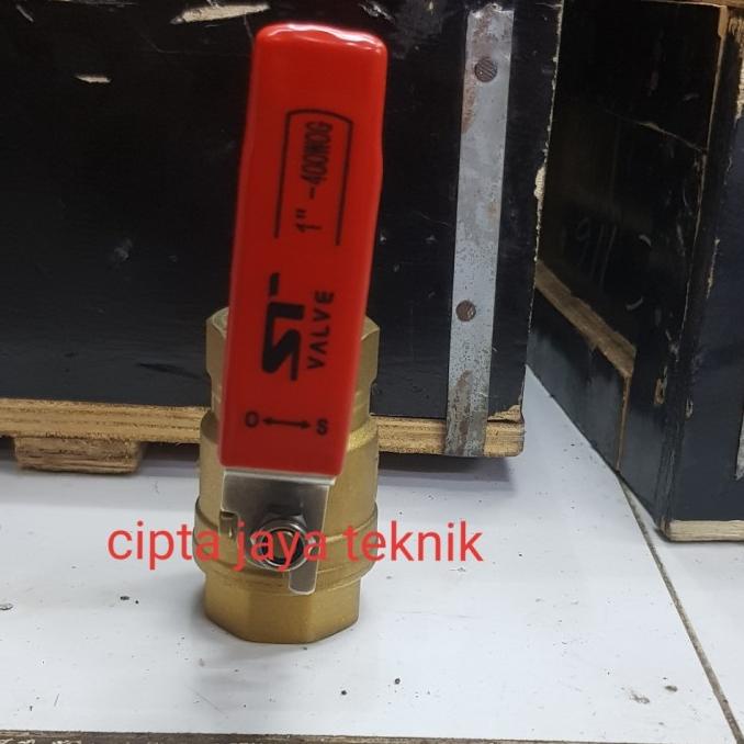 ball valve kuningan / stop kran 1 inch