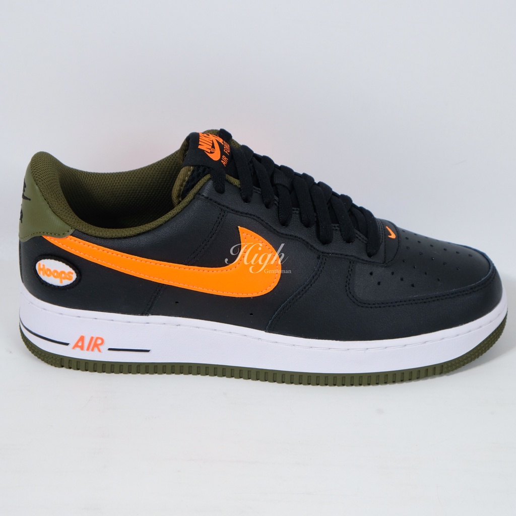 Nike Air Force 1 Hoops Black/Olive DH7440-001 100% Authentic