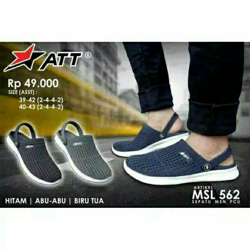 gof ATT MSW 562 Sepatu Sandal Selop Karet Cowok/Cewek