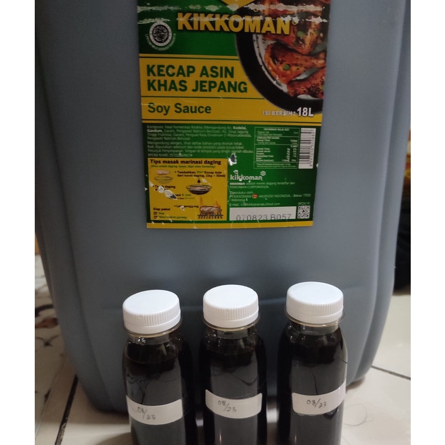 

Kikkoman Kecap Asin Shoyu Halal BOTOL Repack