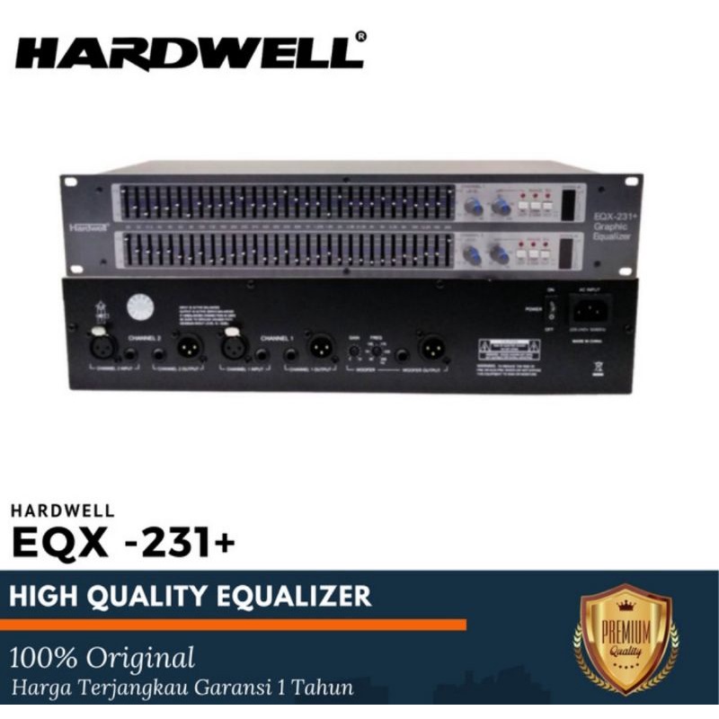 Equalizer Hardwell EQX231+ EQX 231+ EQX 231 Original 2 x 31 Channel Dual Channel Equalizer Hardwell