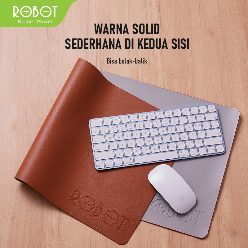 Robot RP06 Mouse Pad Big Size PU Waterproof Material 2 Side Mousepad