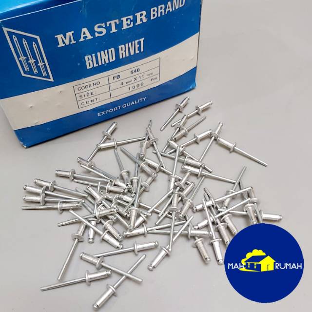 Paku Rivet Rifet Ripet - MASTER BRAND 540 4MM X 11MM