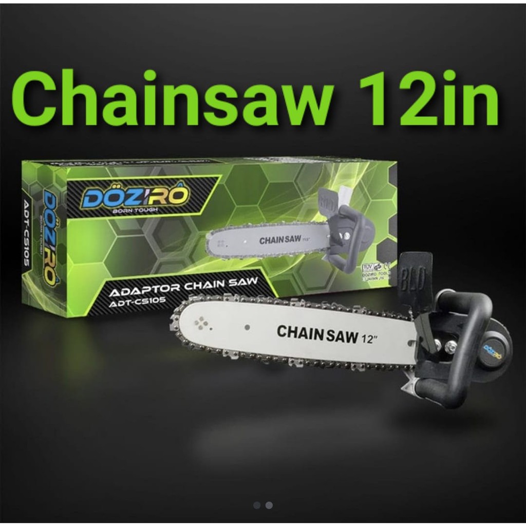 SHEI YU 12 Chainsaw Mini Chain Saw Gergaji Potong Kayu Gerinda bitec Senso Gergaji Potong Kayu Adaptor Gerinda 4&quot; Japan Technology