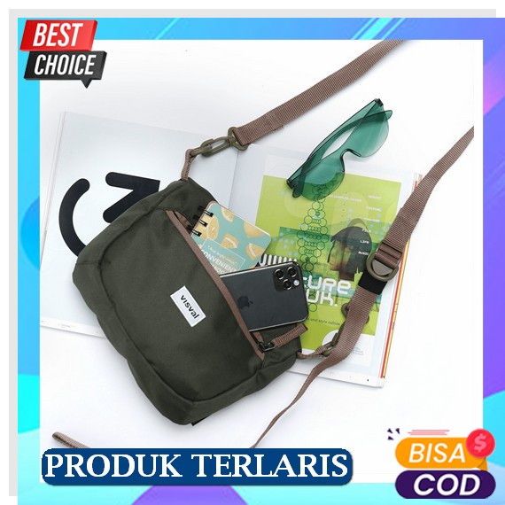 Tas Kecil Pria Wanita Selempang Bahu Dada Waistbag Slimbag Distro Bandung Murah Keren Slempang Salem