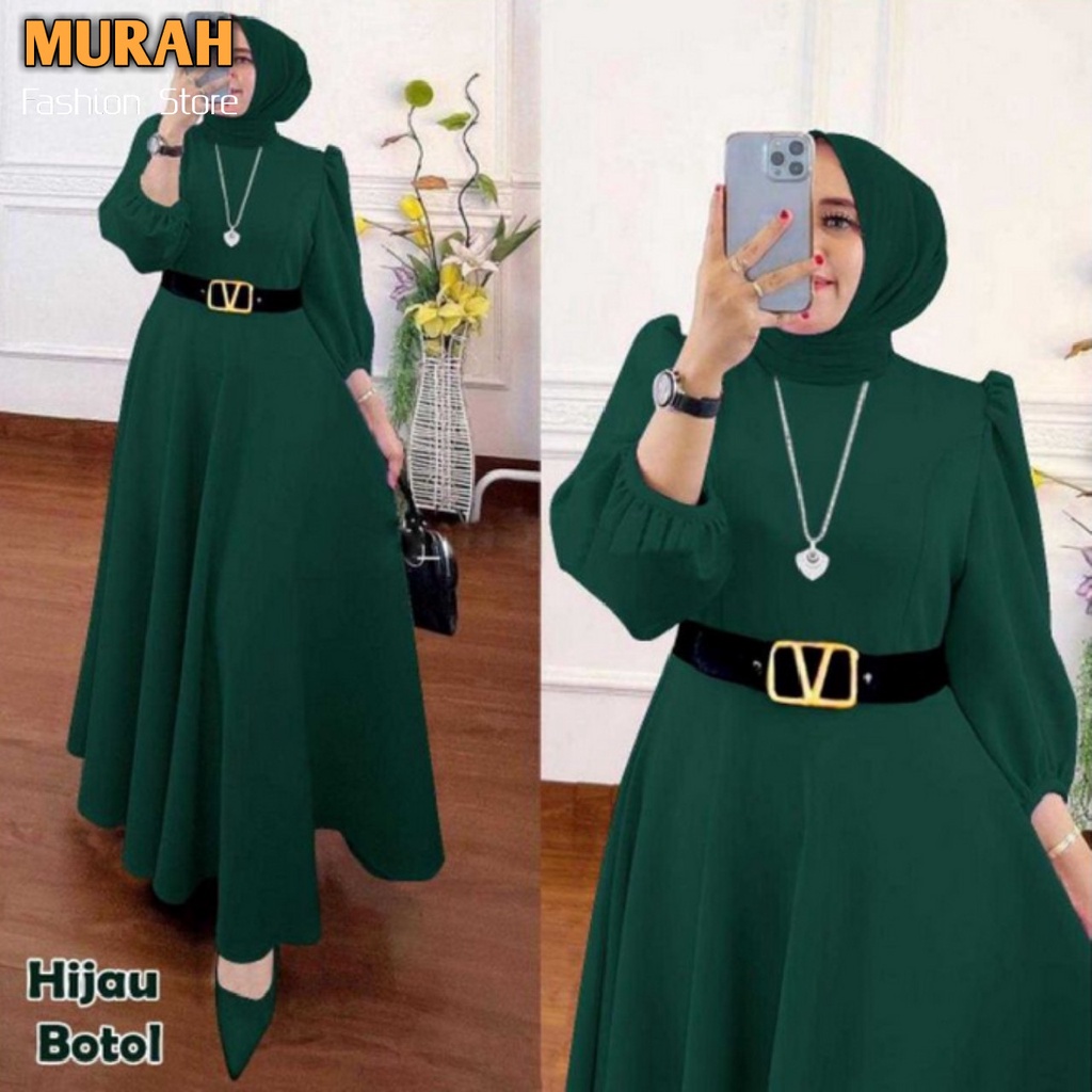 Busana Muslim Gamis Murah Gaun Pesta Muslimah Baju Pesta Wanita Kondangan Mewah Kekinian 2020 2021