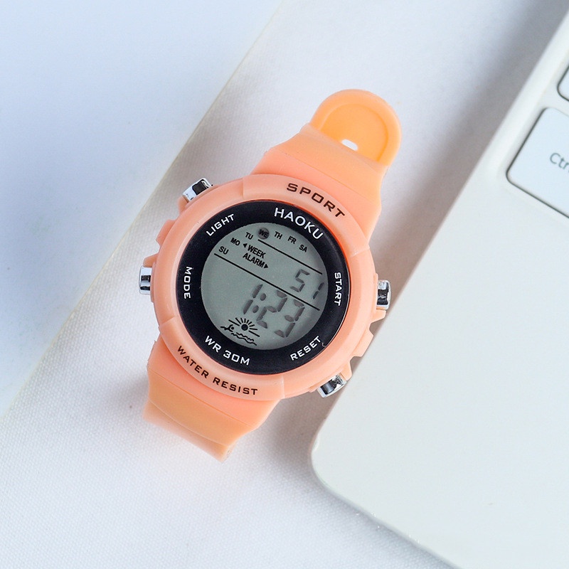 Watchyou Jam Tangan Wanita/Pria  A0137 Student Fashion Multi-function Sports Electronic Watch Korean Version Simple