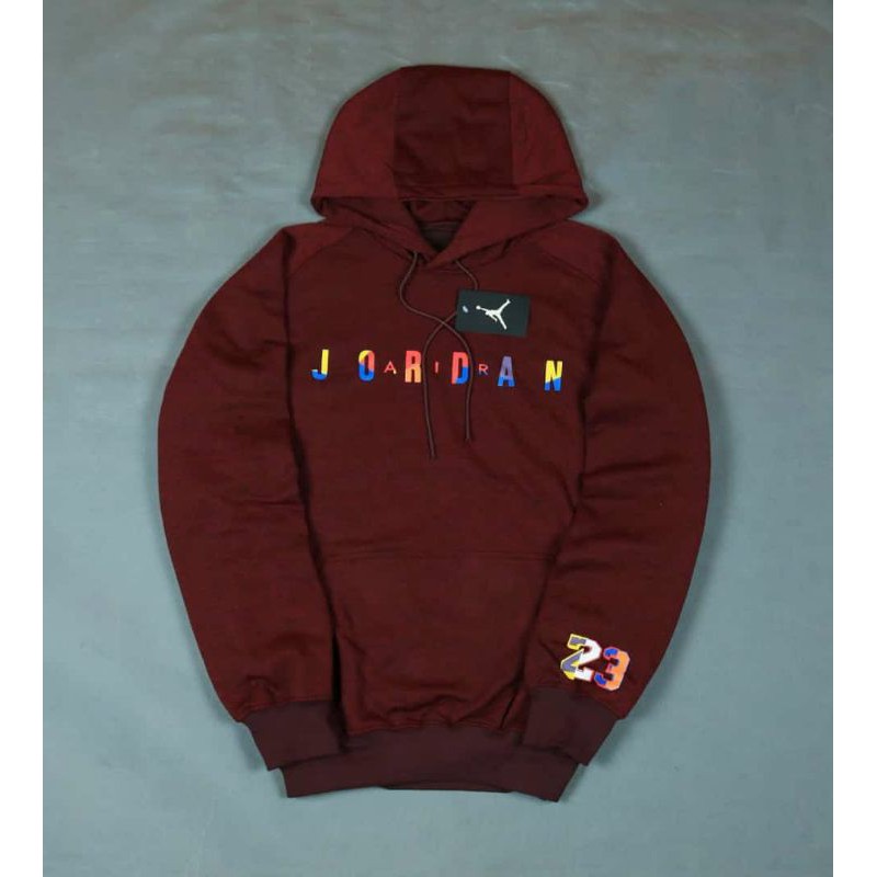 SWEATER AIR JORDAN 23 MAROON HOODIE