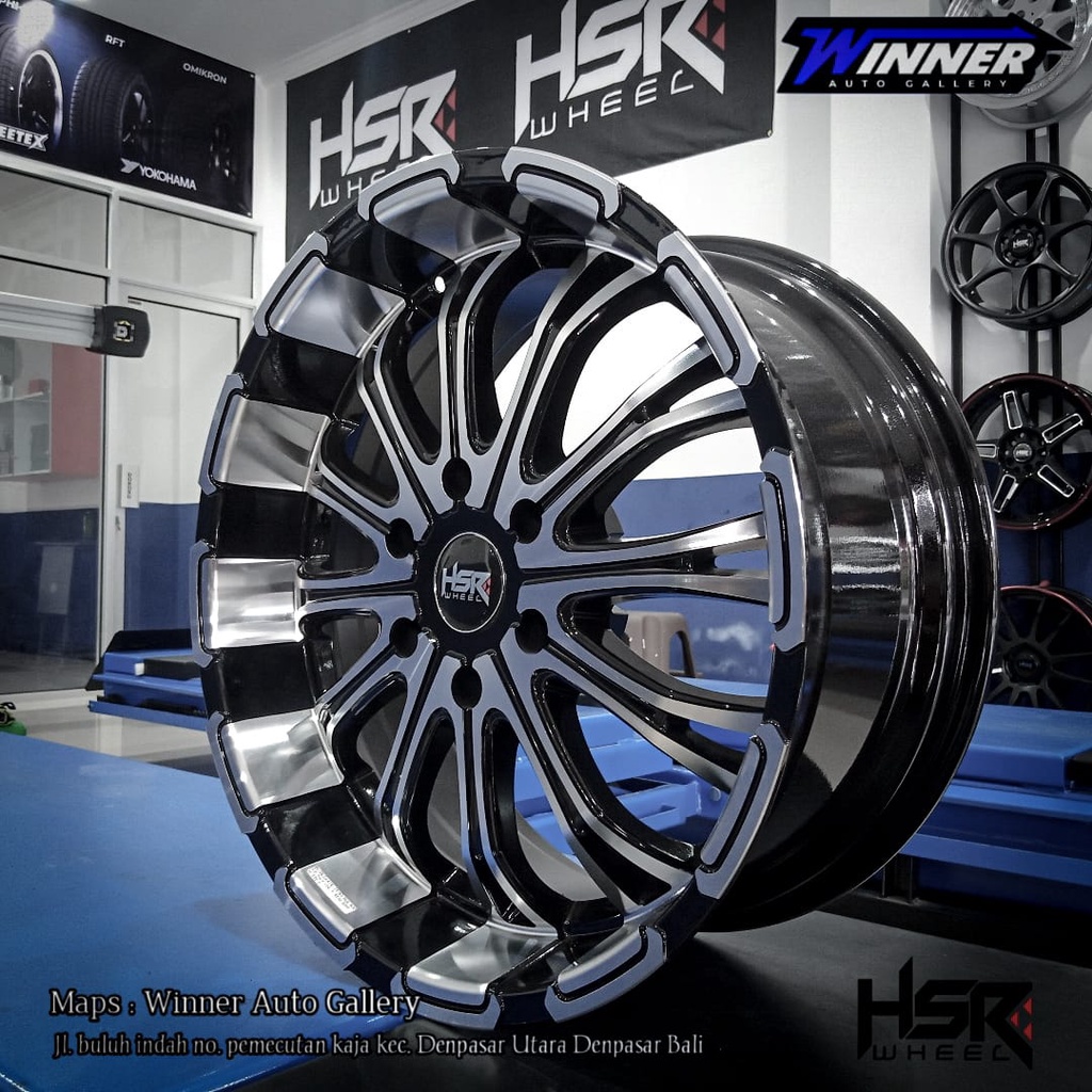 Velg mobil Pajero Fortuner hilux dll-HSR WHEEL BLUEGRAIN R20
