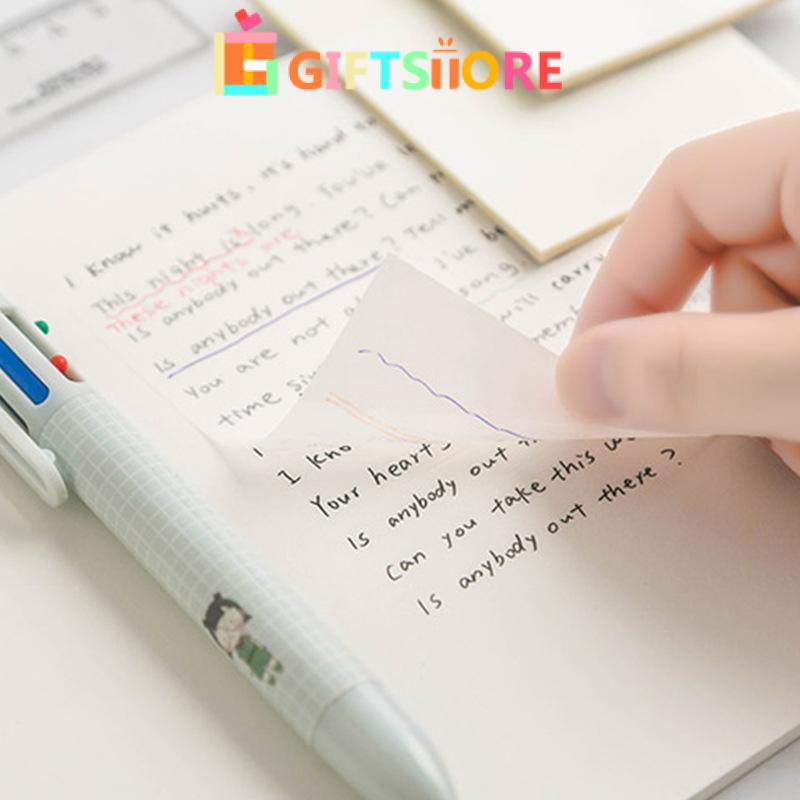 

✨1 Sticker note Buku saku stiker Alat Tulis PET/Transparan Tahan Air Catatan Tempel Untuk Kantor/Sekolah-GS