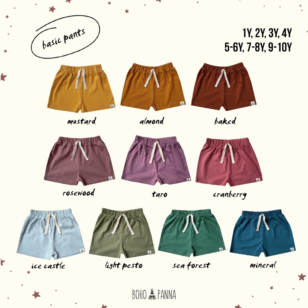 Celana Pendek Anak 1-4 Tahun Bohopanna Basic Pants