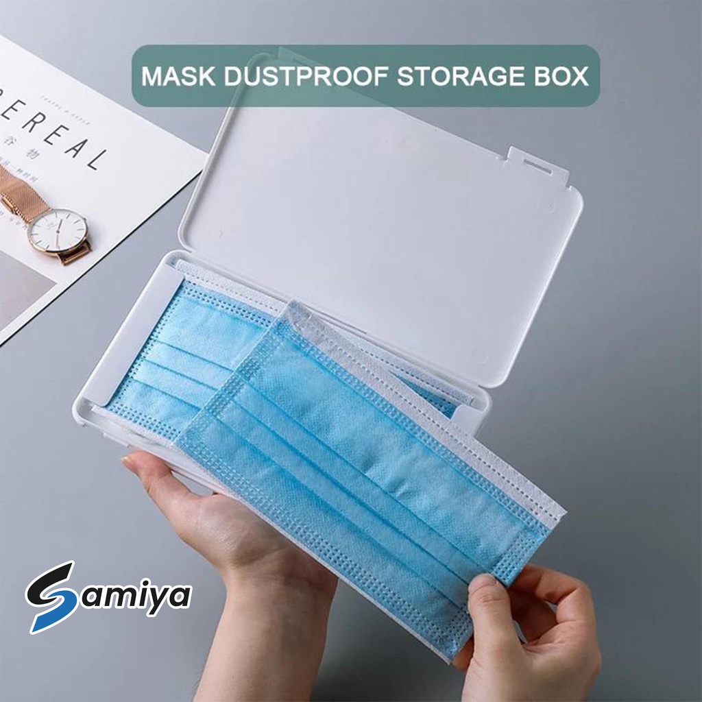 box portable tempat masker medis disposable / mask storage kotak box