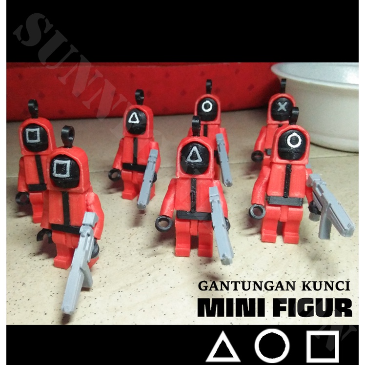 Gantungan Kunci Mini Figur SquidGame