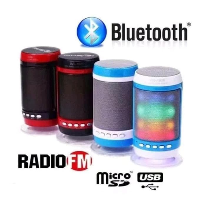 Speaker LED Bluetooth WS-1806B