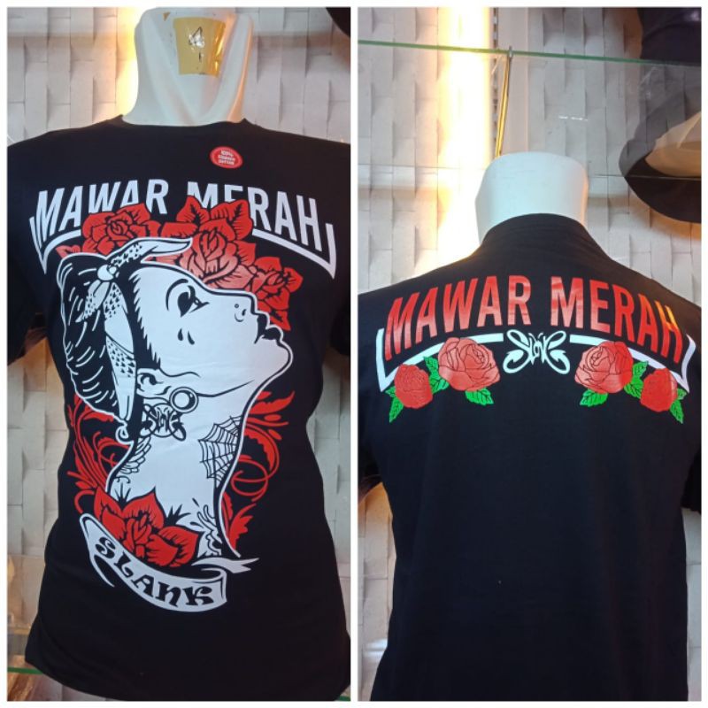 Kaos Mawar Merah / Kaos Distro Mawar Merah / Kaos Distro / Kaos Bagus / Kaos Murah / Kaos Slank