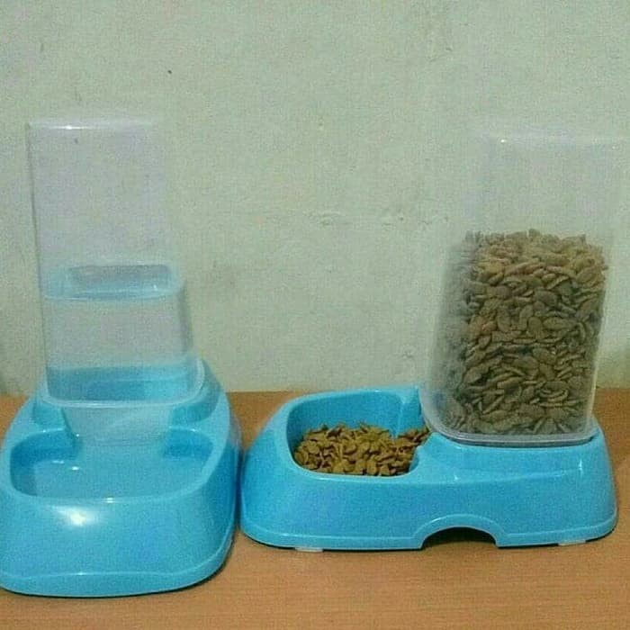 LJ AUTO PET FEEDER - TEMPAT MAKAN &amp; minum ANJING KUCING musang kecil