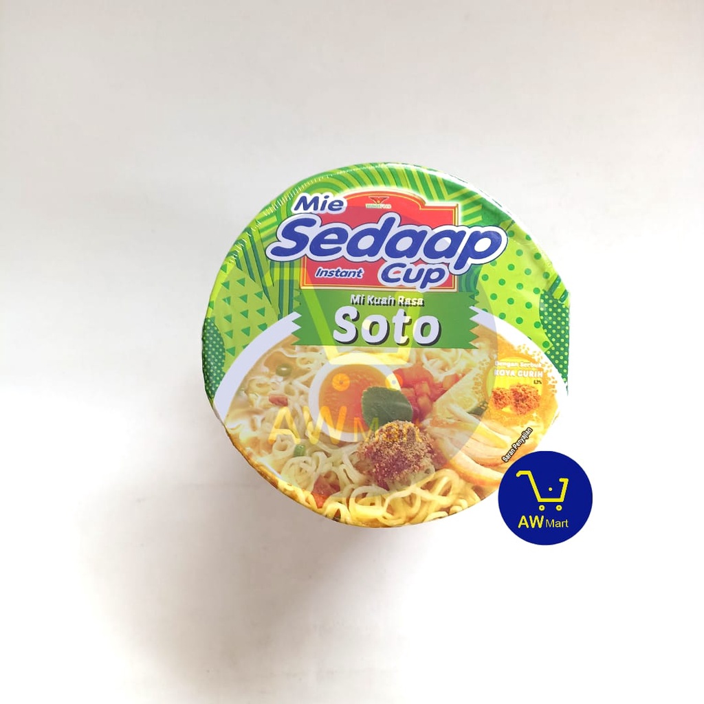 SEDAAP MIE CUP - ALL VARIAN - RAWIT BINGIT AYAM JERIT BAKSO BLEDUK KOREA , DLL