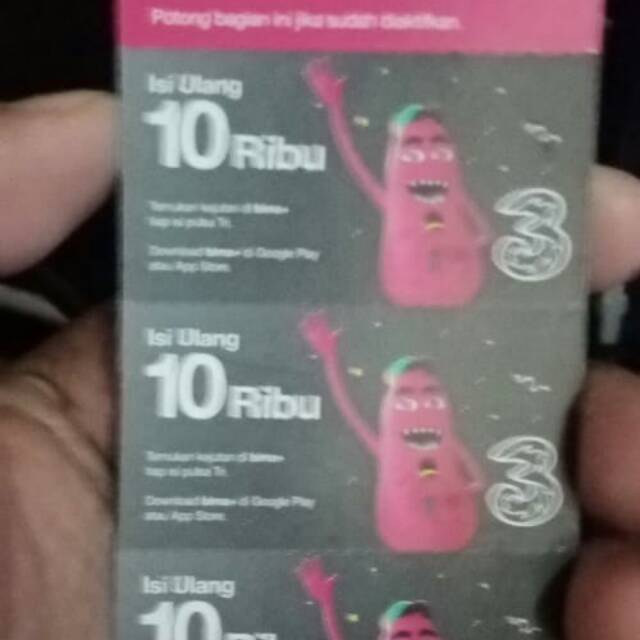Voucher tri Pulsa 10k