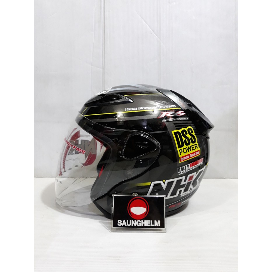 Excelent HELM NHK R6 RALLY BLACK SILVER