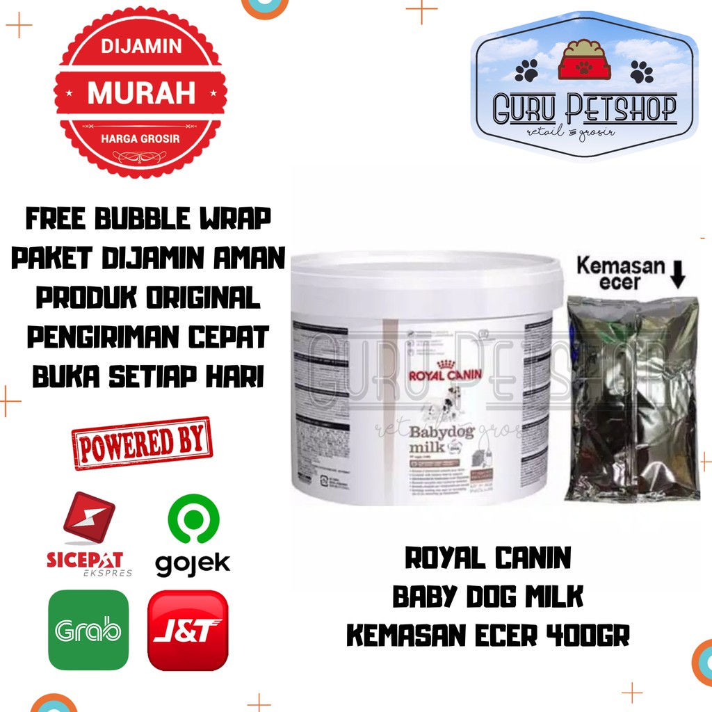 Royal Canin Baby Dog Milk 400gr / Susu Anak Anjing Royal Canin / Kemasan Sachet 400gr