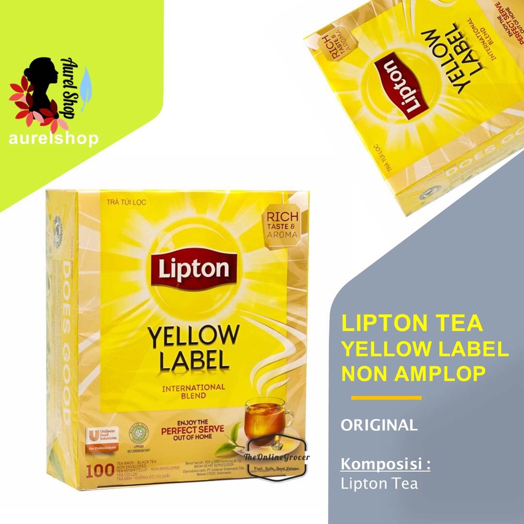 

LIPTON Teh Yellow Label kemasan Non Amplop