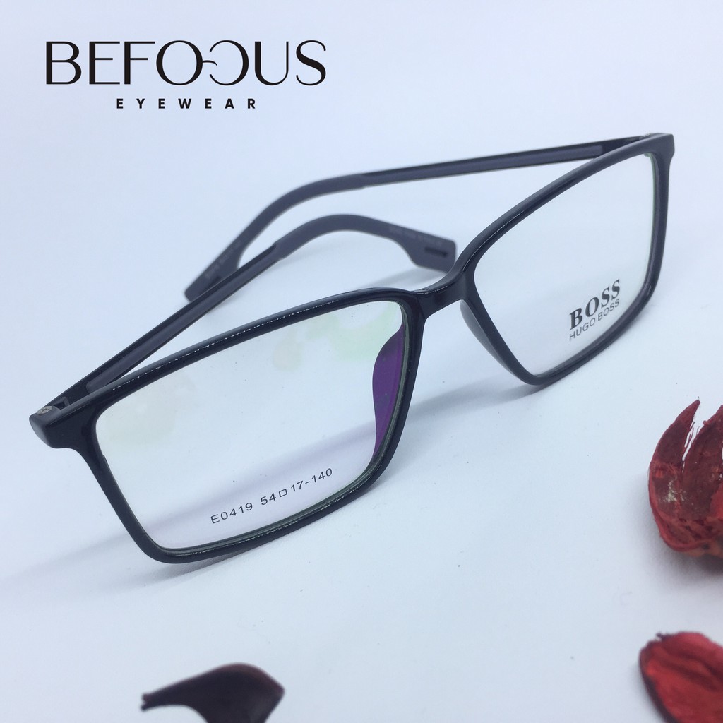 Paket Frame Kacamata E 0419 + Lensa Anti Radiasi/Blueray/Photochromic (Plus/Minus/Silinder)