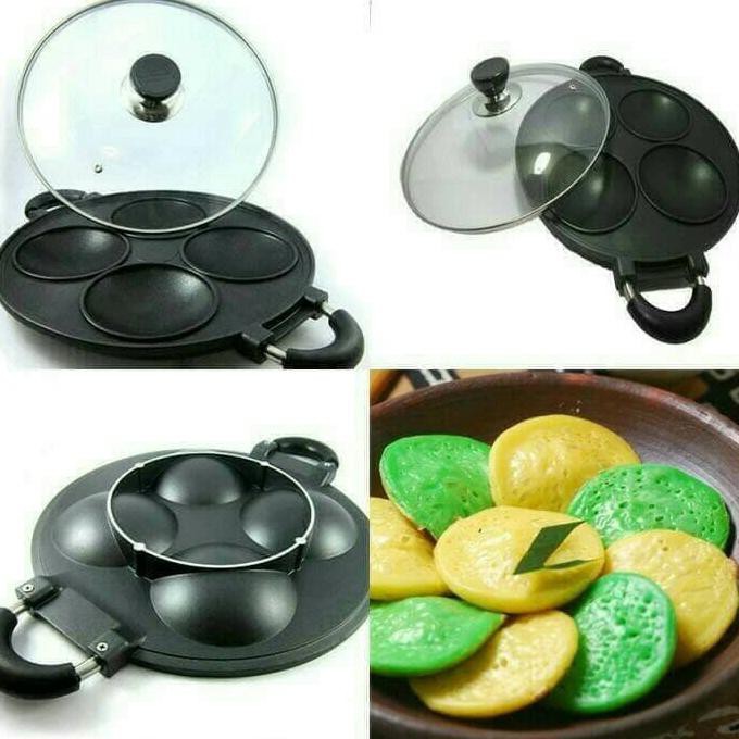 Cetakan Kue Serabi 4 Lubang Happy Call