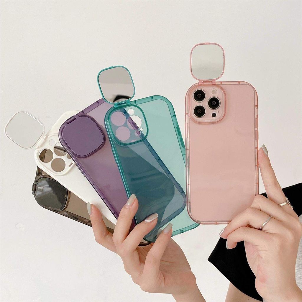 Casing Silikon Iphone 13pro Max 7 8p 11 12 XS XR mmkl Aksen Cermin Dan Kamera