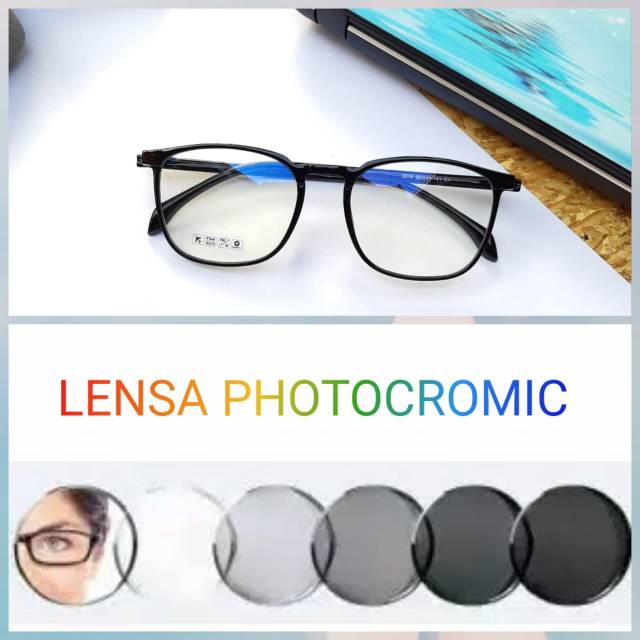 Paket frame+lensa.. frame kacamata TR90 2218