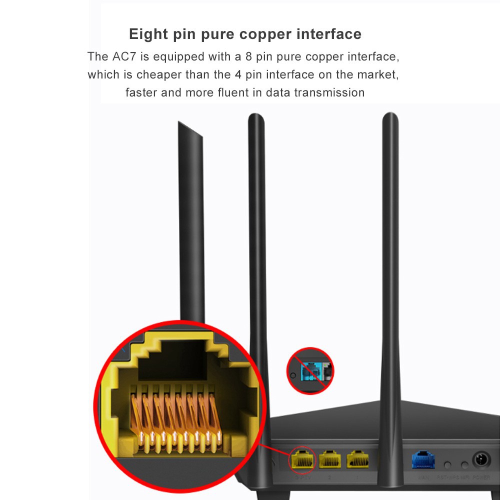 Tenda AC7 Routers Wifi 11AC 2.4Ghz / 5Ghz Wi-fi Repeater