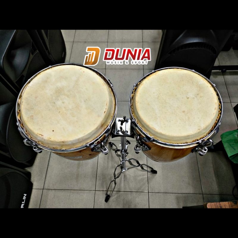 Musik Perkusi Mini Conga Alessandro 8 Inchi + 9 Inchi With Stand