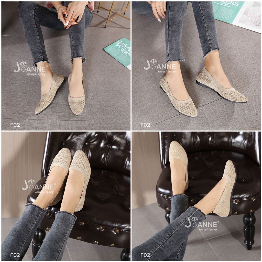 JOANNE FlyKnit Slip On Shoes #F02 ORIGINAL