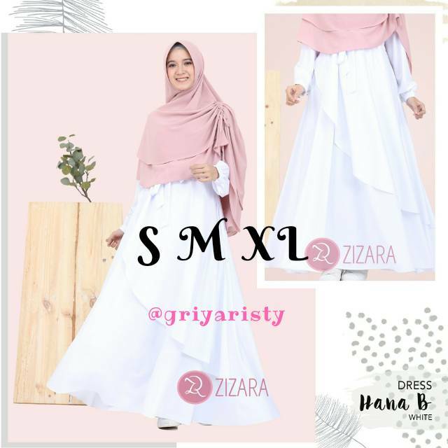 HANA DRESS B WHITE SHIKIBO BEST SELLER FROM ZIZARA