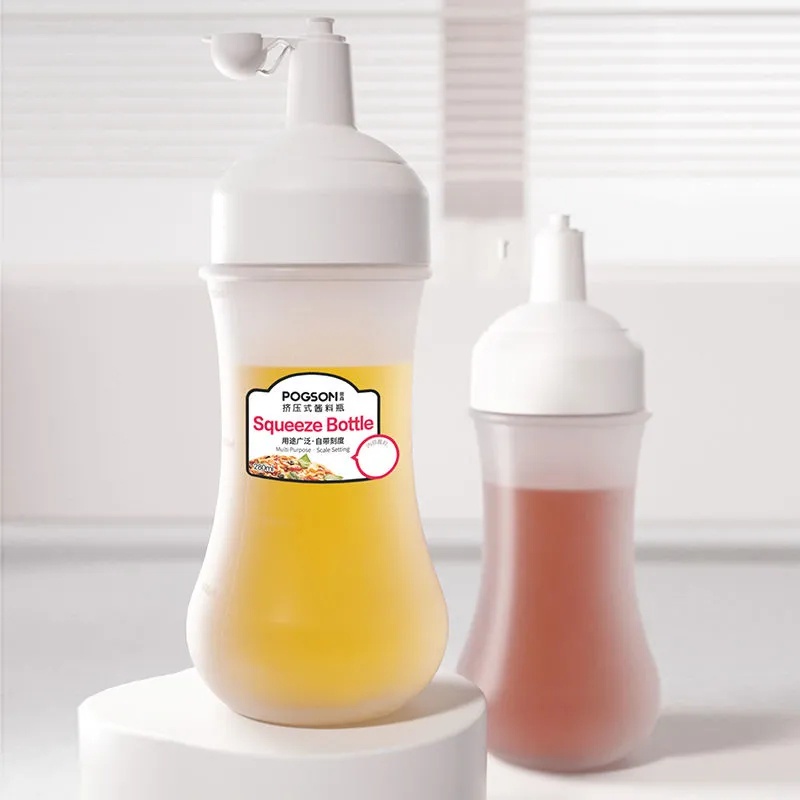 [ Featured ] 350ml Kitchen Sauce Squeeze Bottles /Seasoning Squeeze Dispenser Bottle for Oil Sauce Kitchen Accessories