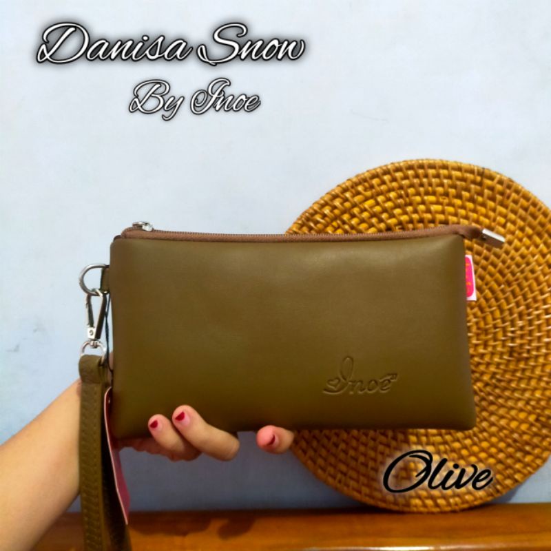 DANISA BAHAN SNOW BY INOE // DOMPET POUCH PANJANG HP WANITA