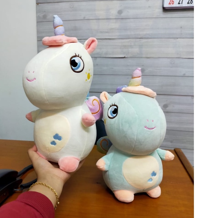 Boneka Soft Cute Unicorn Size 24cm/30cm/40cm/50cm/boneka Unicorn/boneka karakter/boneka kuda unicorn