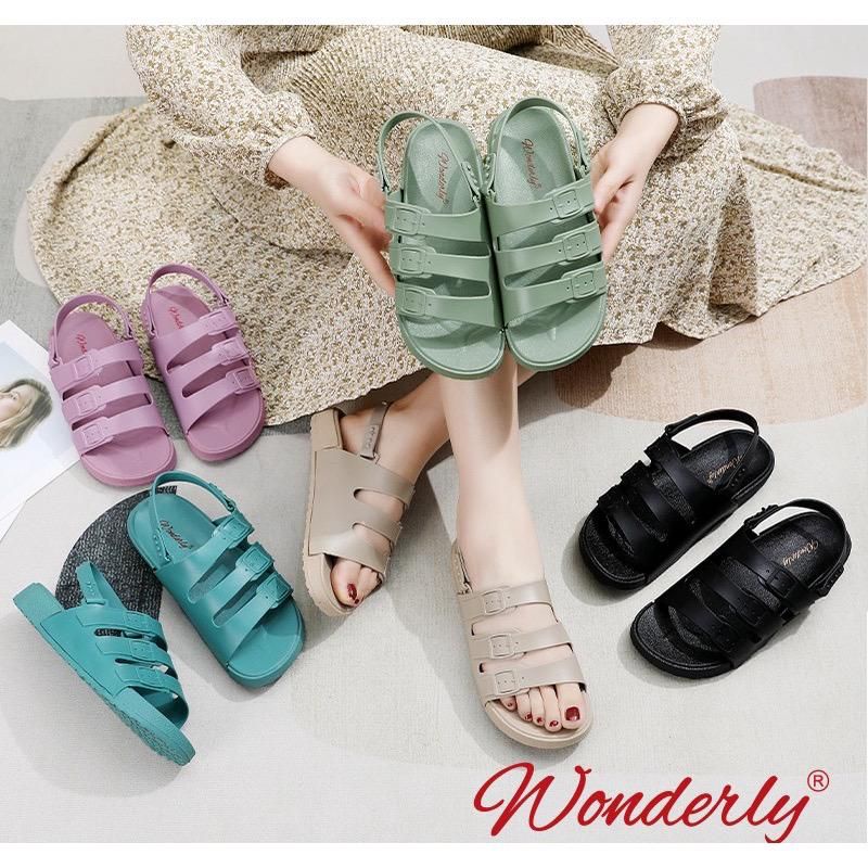 F2021-2 [WONDERLY] Sandal Tali Wanita Sendal Jelly Sandal Jalan Wanita Sandal Formal Sepatu Jelly