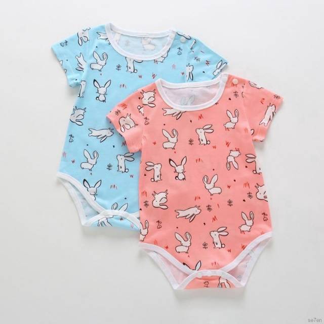 Jumpsuit Overall Jumper Sleepsuit Bayi Anak Perempuan Motif Bunny / Baju Bayi Newborn