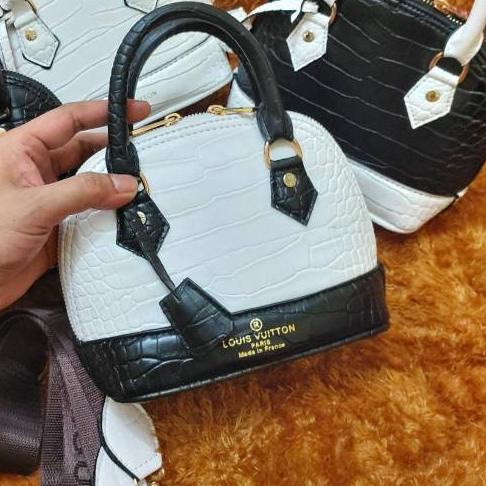 ➴ TAS IMPORT BATAM ALMA CROCO MINI HIMALAYA SUPER HAND BAG HIGH QUALITY BRANDED SUPER ALMA TONE ✧