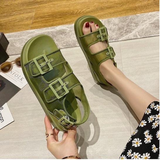 Sandal Tali Double Strap Fashion Wanita Import 2022 NF9203 - D53