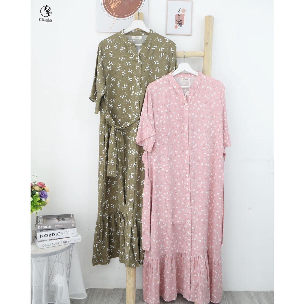 IFANI_SHOP CAMILA DRESS COTTON RAYON VALENCIA / DRESS RAYON VISCOSE VIRAL KEKINIAN / DRESS HAMIL / D