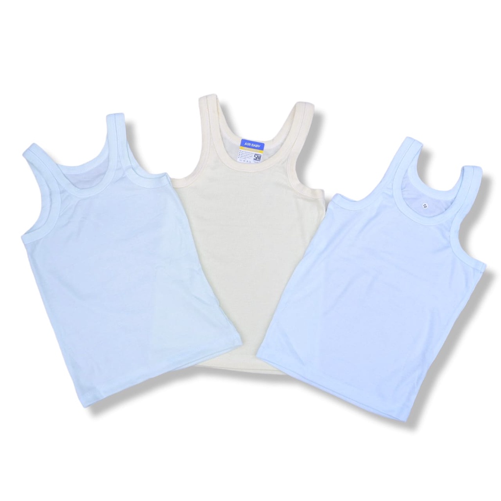 Kaos Singlet Bayi Warna SNI Bahan Premium 0-3 Tahun Premium Quality ASR BABY