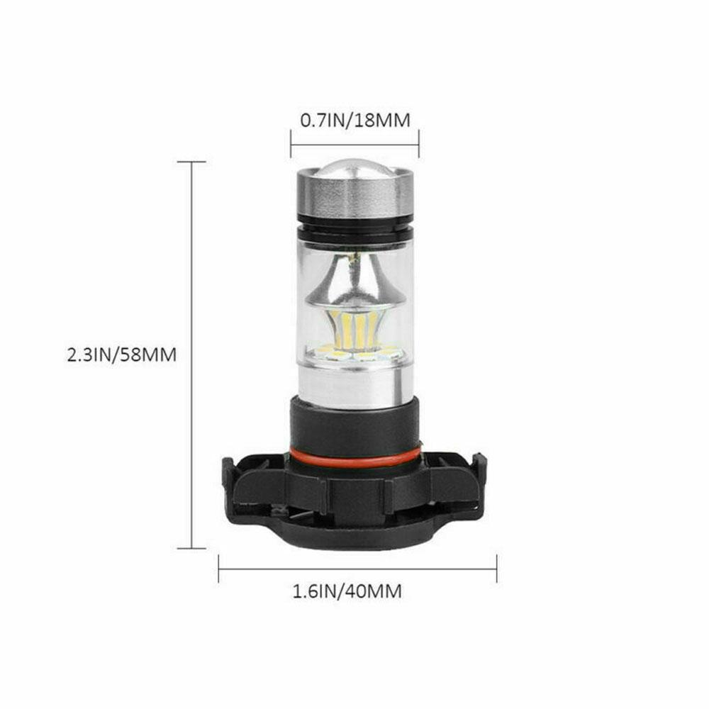 Lanfy Lampu Mobil 2PCS Bohlam Lampu Tahan Air Terang Tinggi 6000K DRL Lampu LED