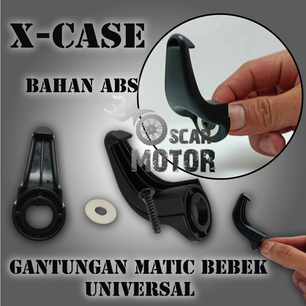 GANTUNGAN BARANG MOTOR MATIC BEBEK UNIVERSAL PLASTIK ABS NEW 5513 HOOK motor